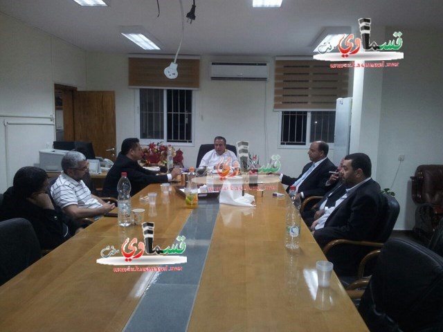  رئيس البلدية يجتمع بمساعد وزير الداخلية السيد ساهر إسماعيل 